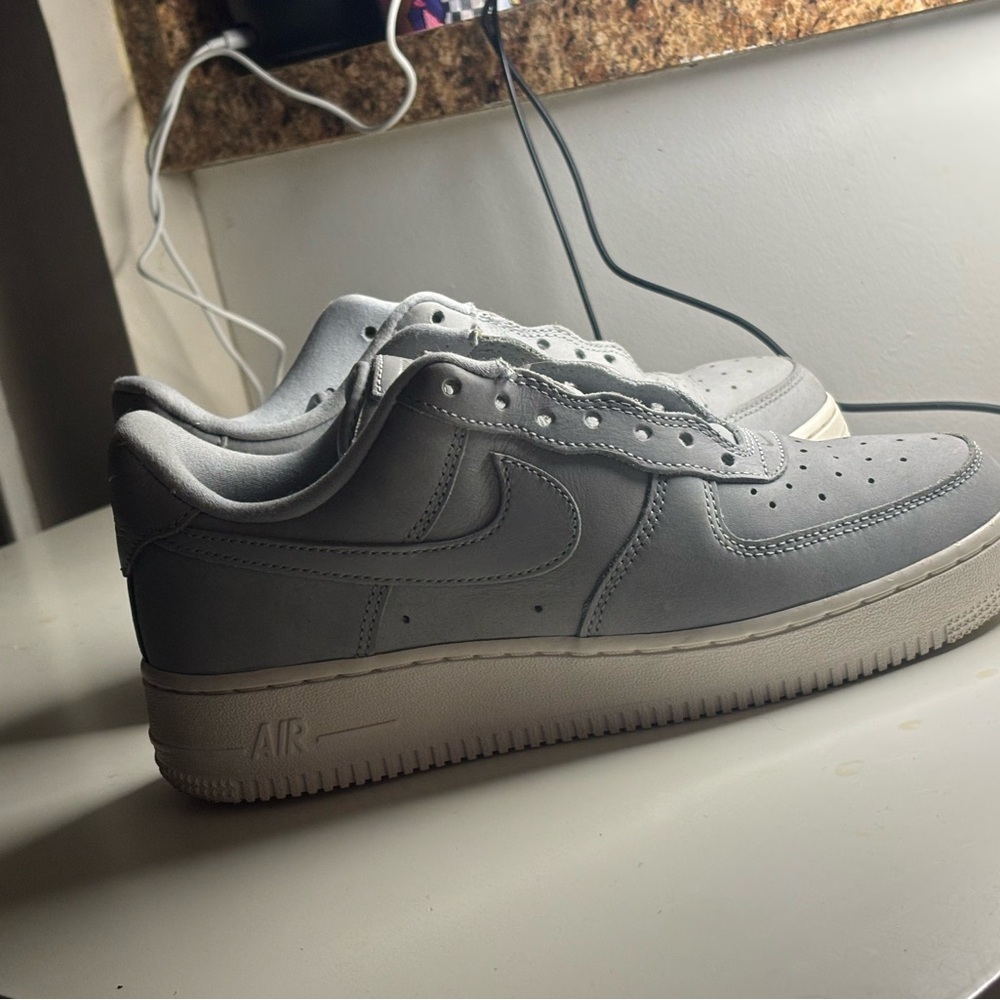 Nike Light Gray Air Force 1 Sneakers
